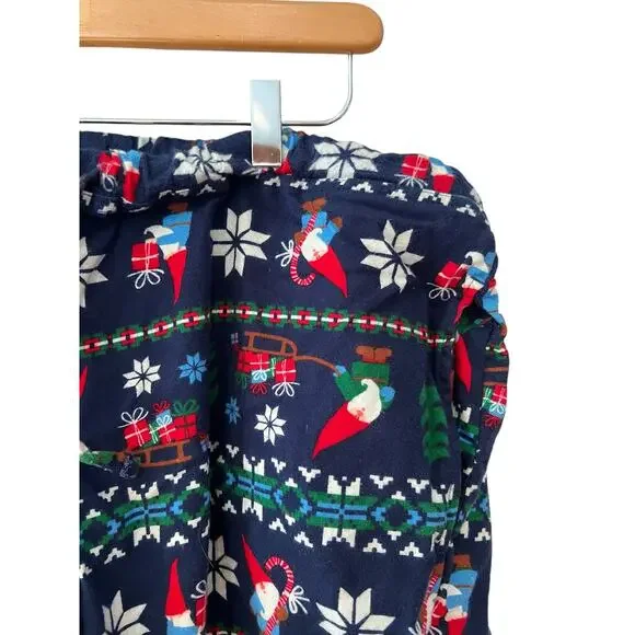 Hanna Andersson Holiday Christmas Adult Unisex Pajama Lounge Pants Gnome XL - Picture 3 of 6